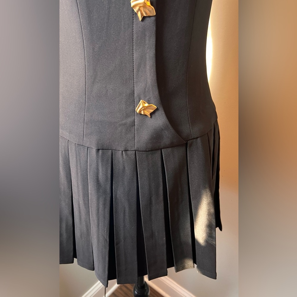 Commense metal button pleated tank dress - Picture 7 of 10